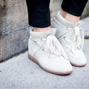 Isabel Marant Bobby Wedge Sneakers size 37